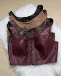 Cropped Feminino Courino Trançado