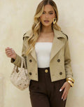 Casaco Trench Coat Curto