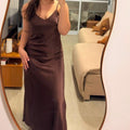 Vestido Vênus – Longo de Cetim Clássico e Sexy